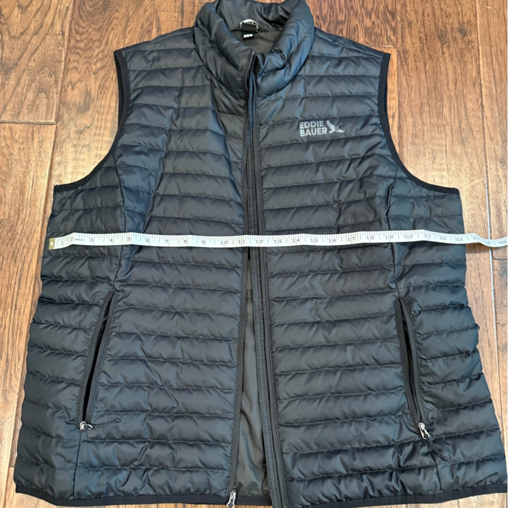 Eddie Bauer Black Insulated Down Vest - Men's
